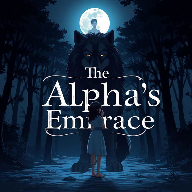 A cool anime-style image titled 'The Alpha's Embrace'