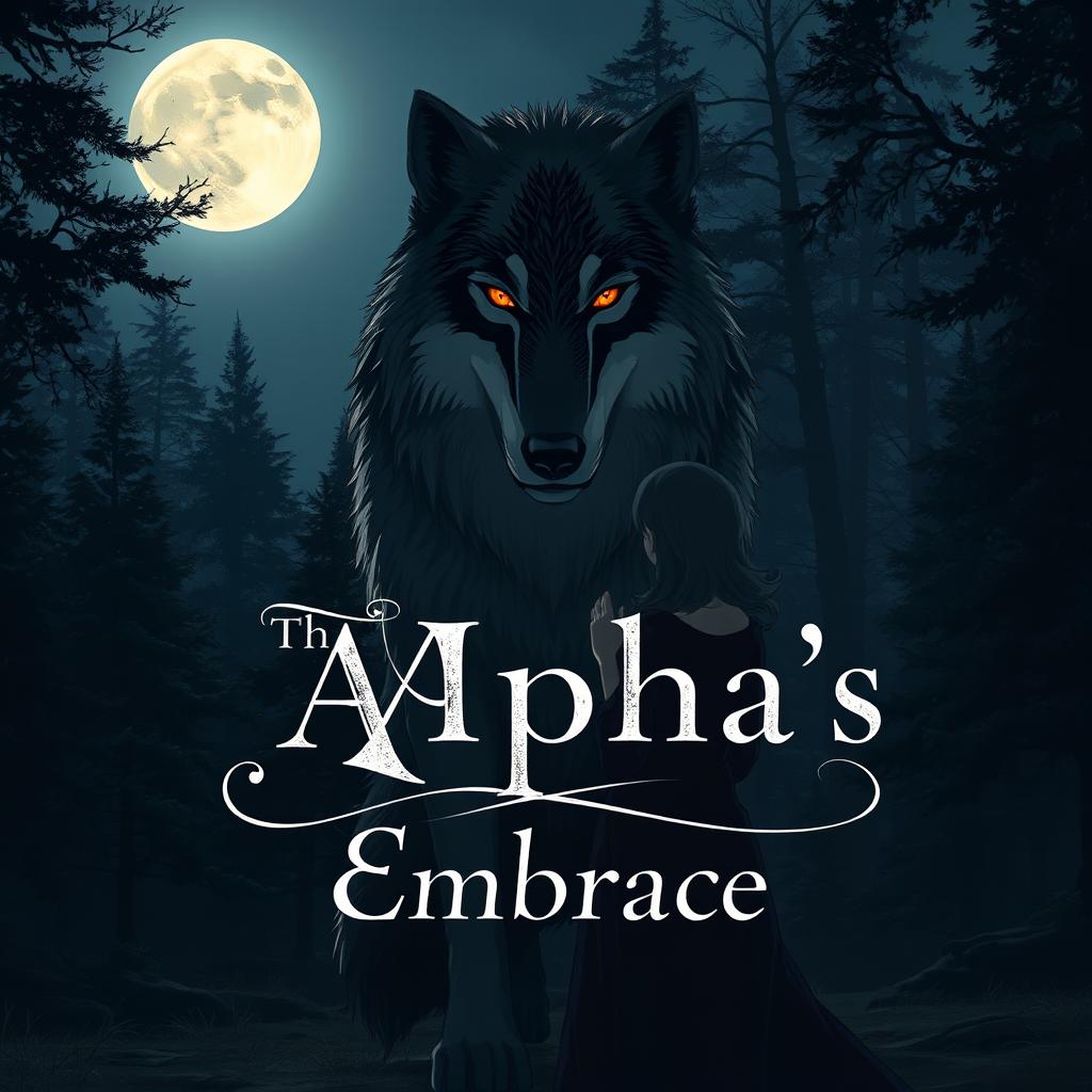 A realistic anime-style image titled 'The Alpha's Embrace'