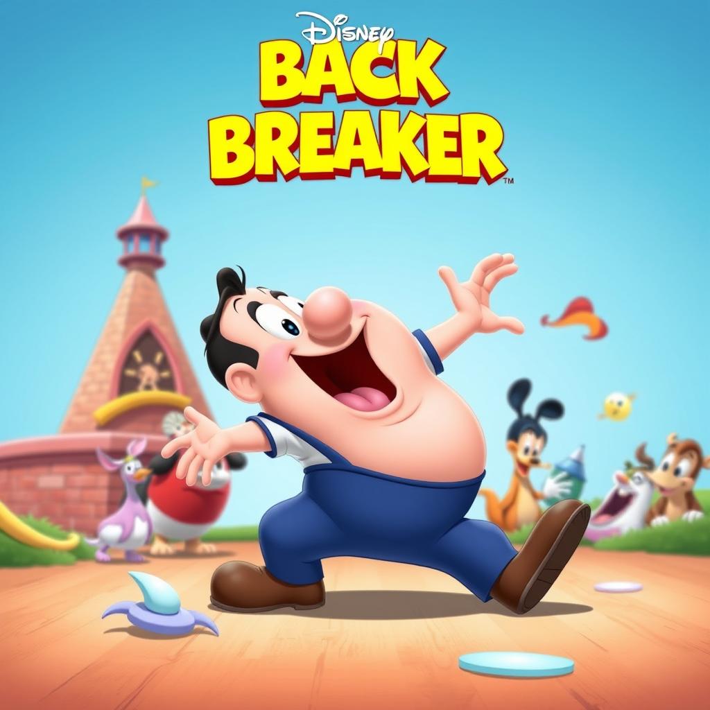 A humorous Disney movie poster meme titled 'Back Breaker'