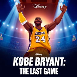 A Disney movie poster meme titled 'Kobe Bryant: The Last Game'