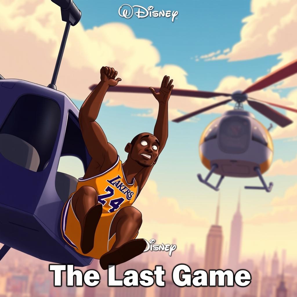 An animated Disney movie poster meme titled 'The Last Game'