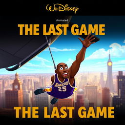 An animated Disney movie poster meme titled 'The Last Game'