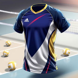 A detailed image featuring a volleyball jersey