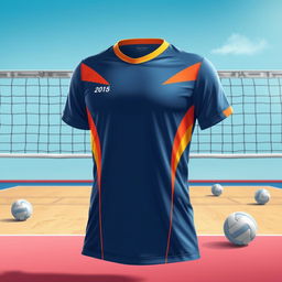 A detailed image featuring a volleyball jersey