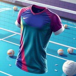 A detailed image featuring a volleyball jersey