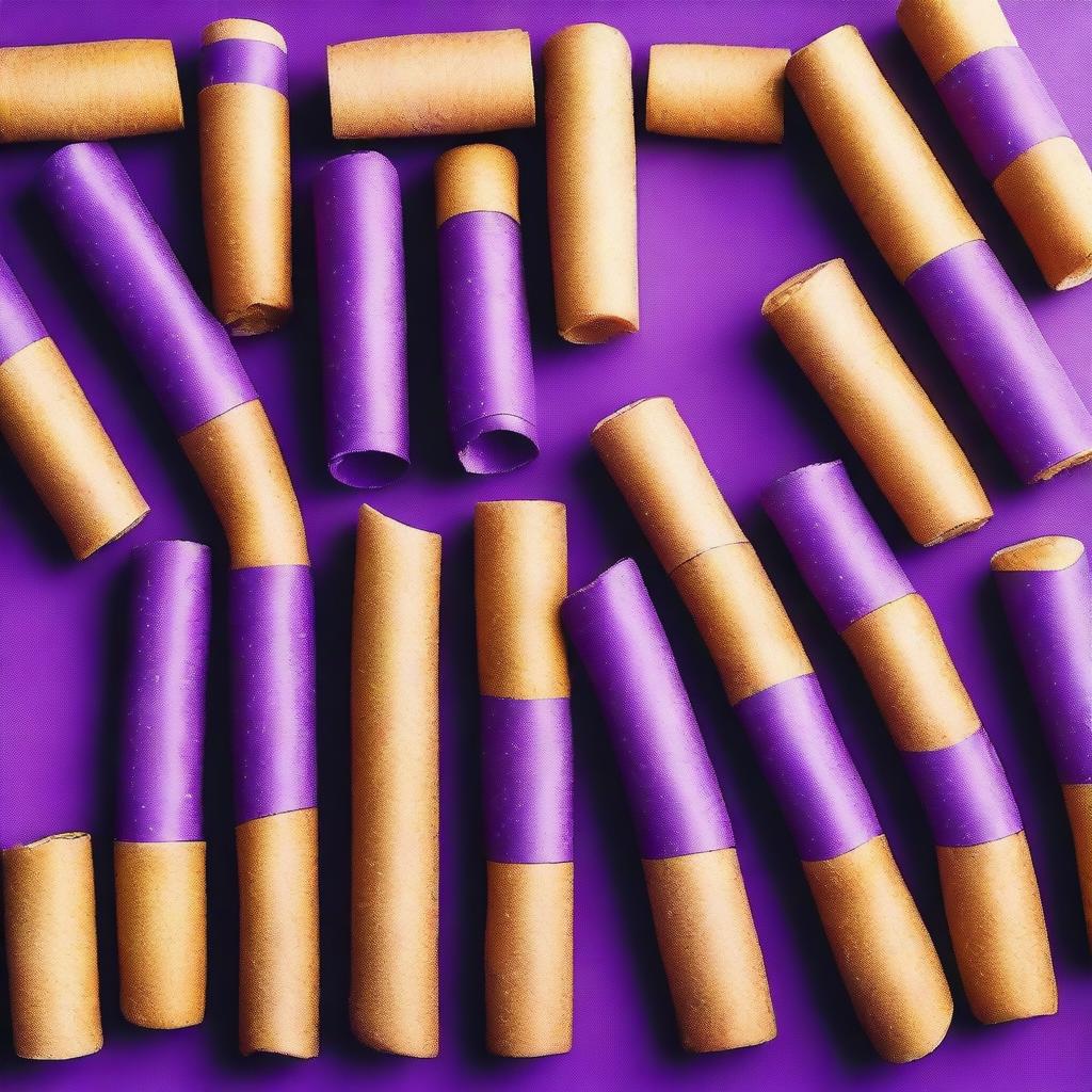 A detailed image of purple crackers