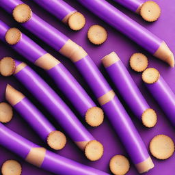 A detailed image of purple crackers