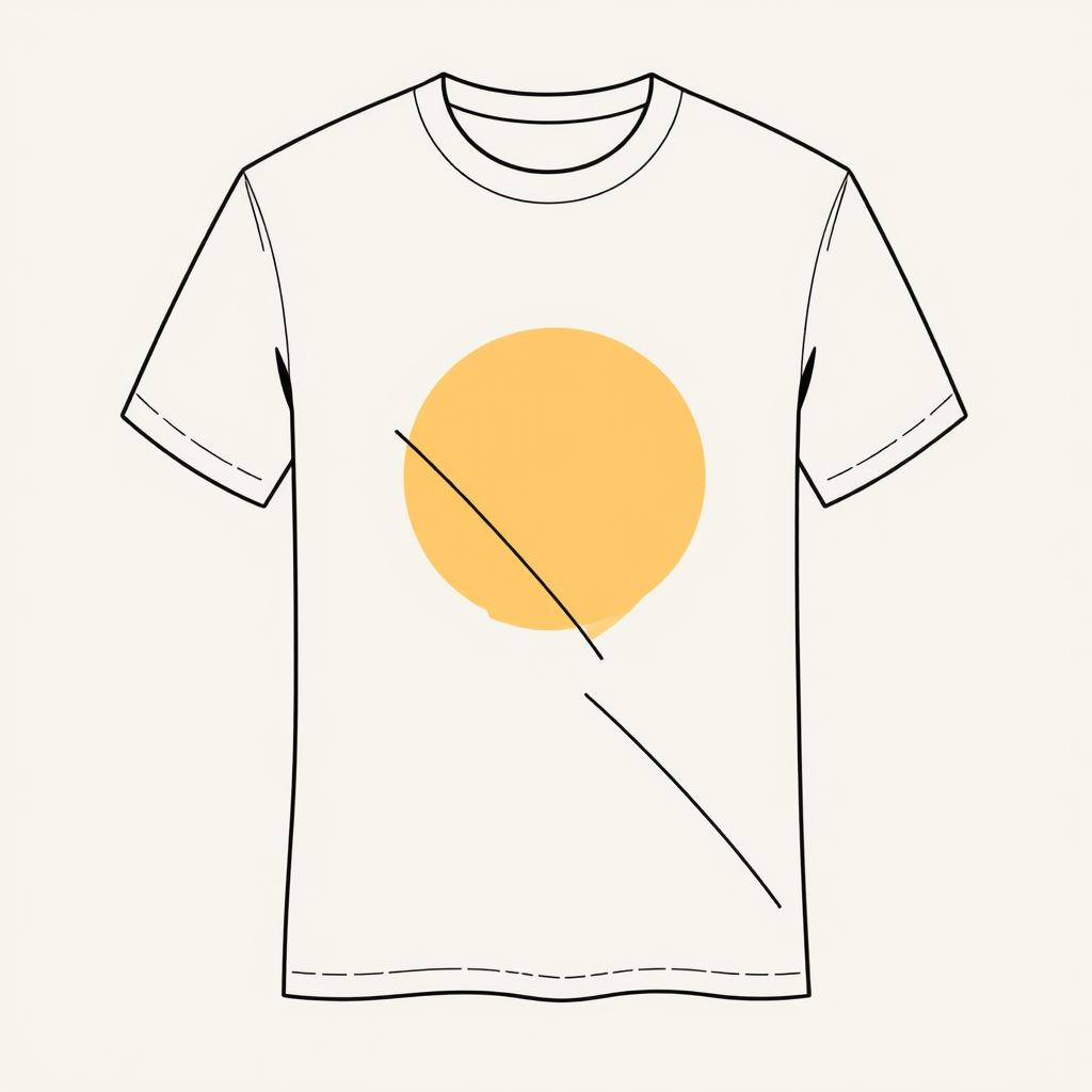 A stylish t-shirt design featuring a modern and clean aesthetic