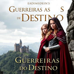 Uma capa de livro medieval com duas mulheres no centro de costas