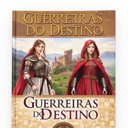 Uma capa de livro medieval com duas mulheres no centro de costas