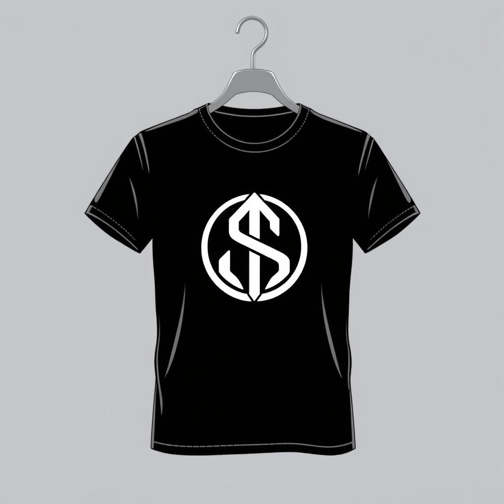 A stylish t-shirt design featuring a simple but elegant graphic or logo