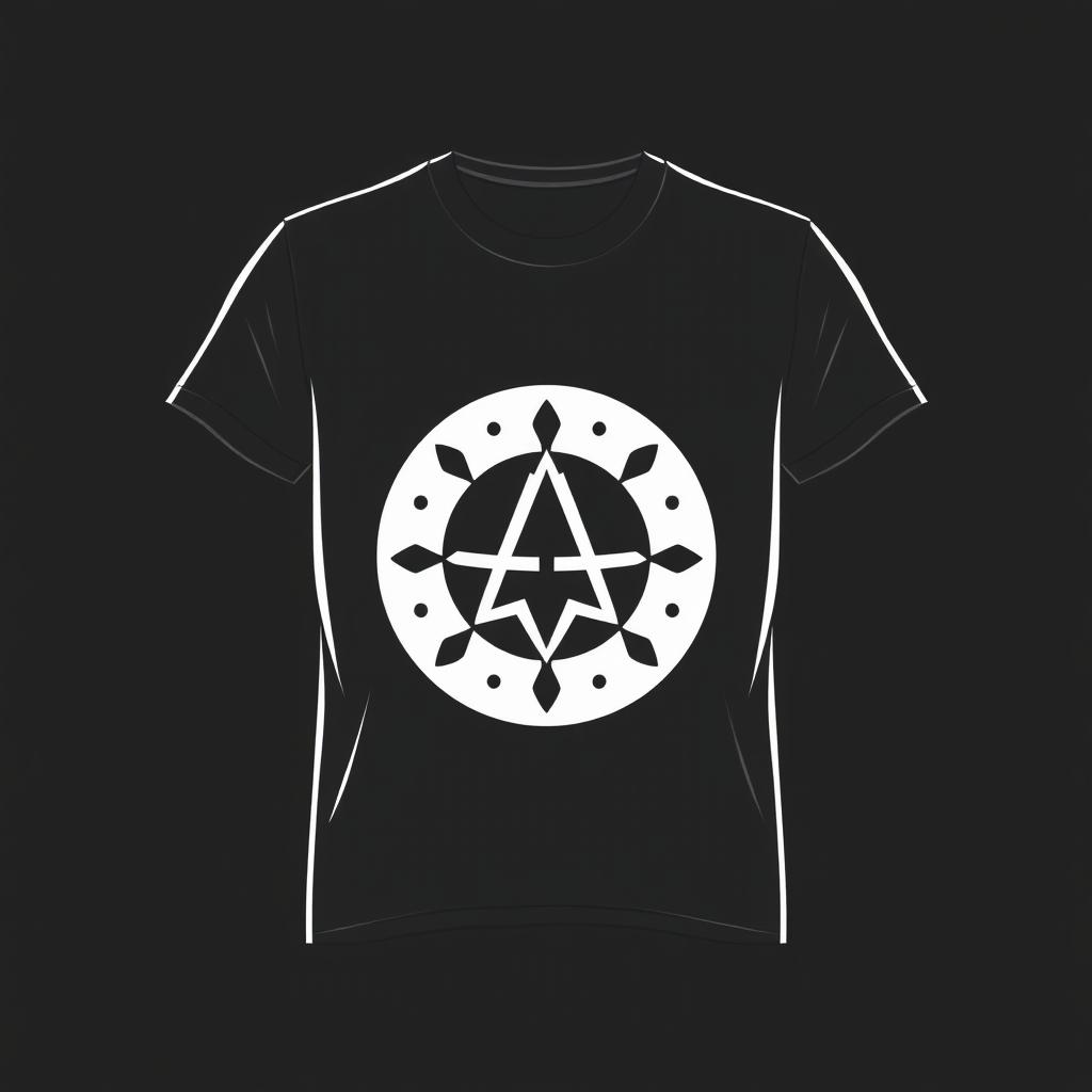 A stylish t-shirt design featuring a simple but elegant graphic or logo