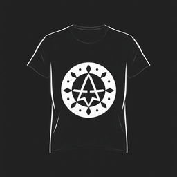 A stylish t-shirt design featuring a simple but elegant graphic or logo