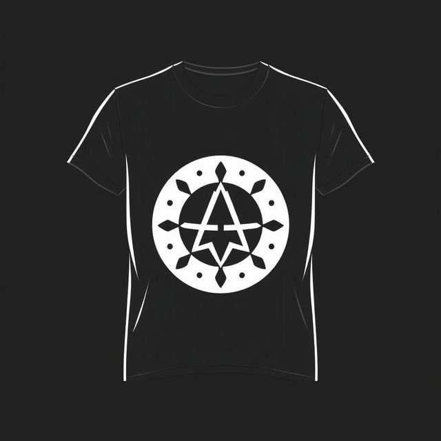 A stylish t-shirt design featuring a simple but elegant graphic or logo