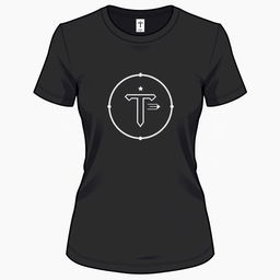 A stylish t-shirt design featuring a simple but elegant graphic or logo