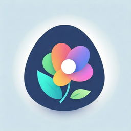 A vibrant logo reflecting the beauty of life and flowers, filled with luminous and lively colors symbolizing captivating moments of life, specifically designed for a Telegram channel.