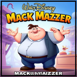 An animated Disney movie poster meme featuring a character named Mack Mazzer