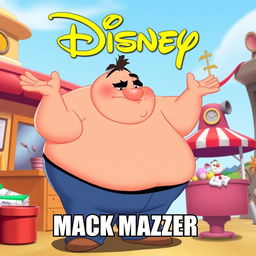 An animated Disney movie poster meme featuring a character named Mack Mazzer