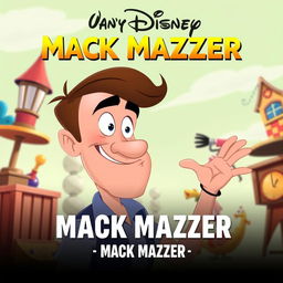 An animated Disney movie poster meme featuring a character named Mack Mazzer