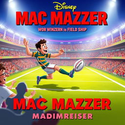 An animated Disney movie poster meme titled 'Mac Mazzer'