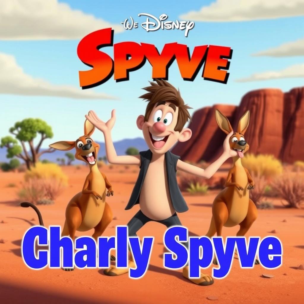 An animated Disney movie poster meme titled 'Charly Spyve'