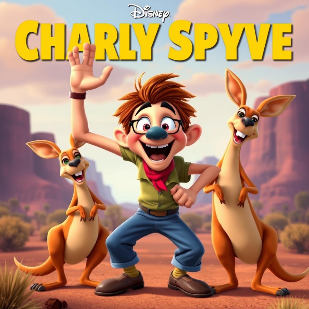 An animated Disney movie poster meme titled 'Charly Spyve'