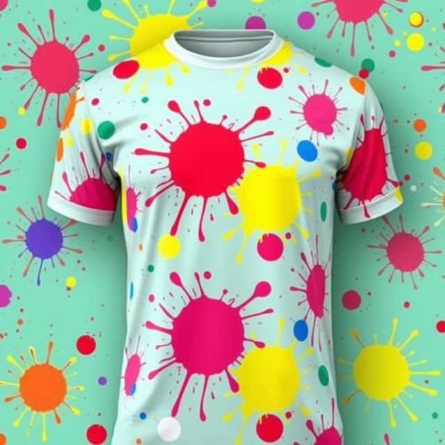 A jersey with a splash pattern design