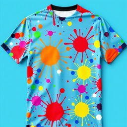 A jersey with a splash pattern design