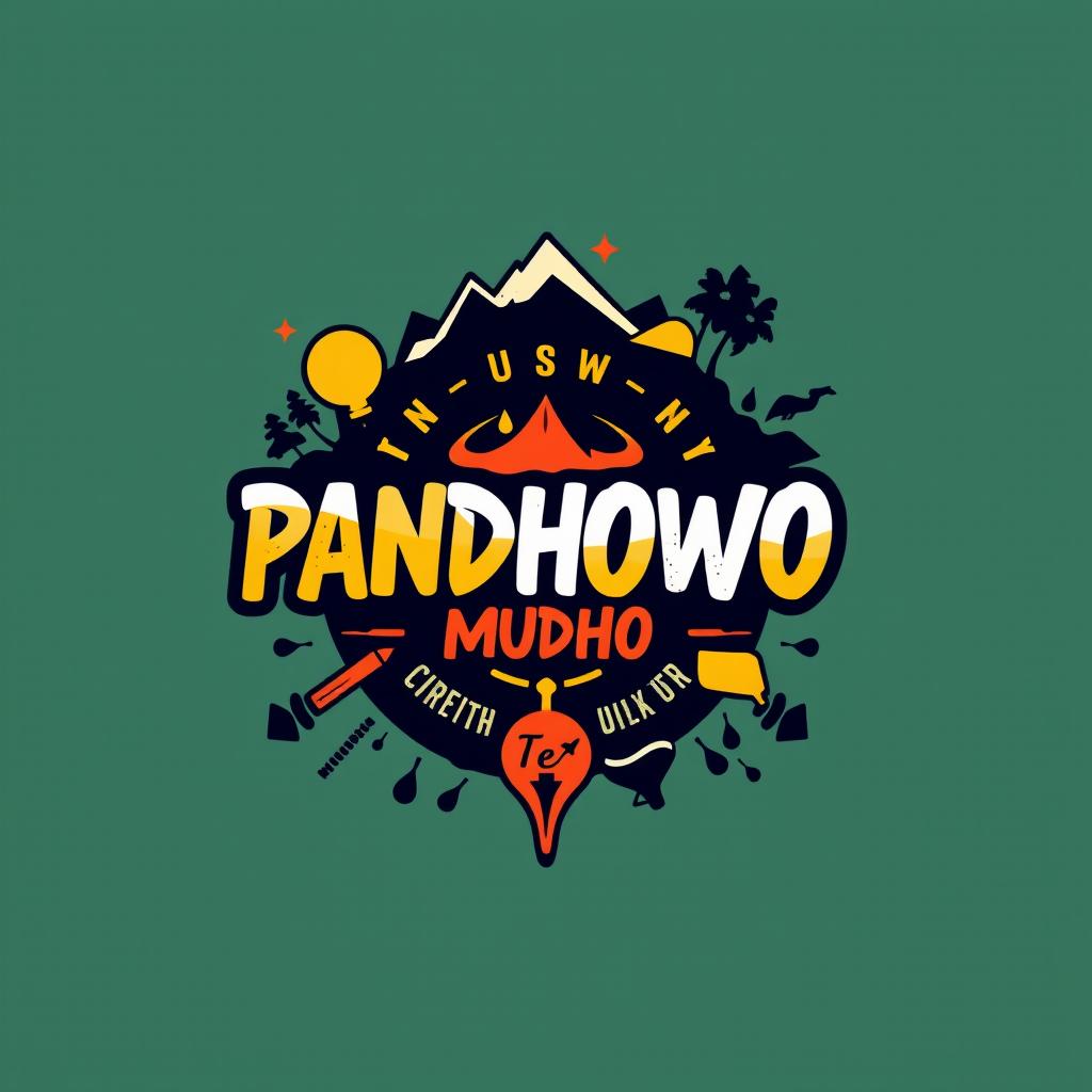 Create a t-shirt design for the youth organization 'Pandhowo Mudho' of Dusun Oro-oro Watu