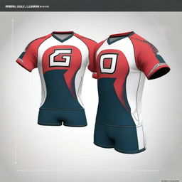 A volleyball jersey design featuring a claw motif