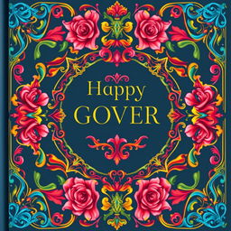 A beautifully designed cover with intricate details and vibrant colors