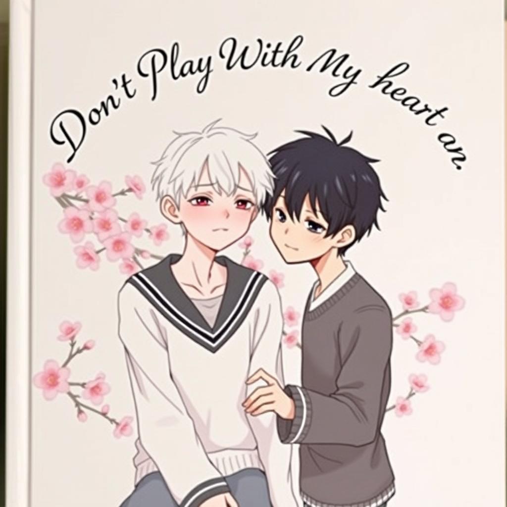 The cover of *Don't Play With My Heart, Moriyama-san* features a delicate, anime-inspired illustration