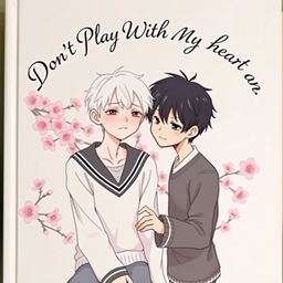 The cover of *Don't Play With My Heart, Moriyama-san* features a delicate, anime-inspired illustration