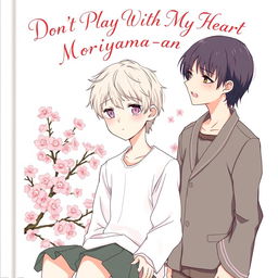 The cover of *Don't Play With My Heart, Moriyama-san* features a delicate, anime-inspired illustration