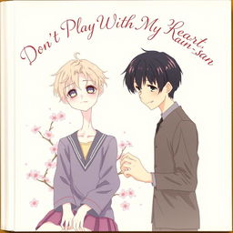 The cover of *Don't Play With My Heart, Moriyama-san* features a delicate, anime-inspired illustration