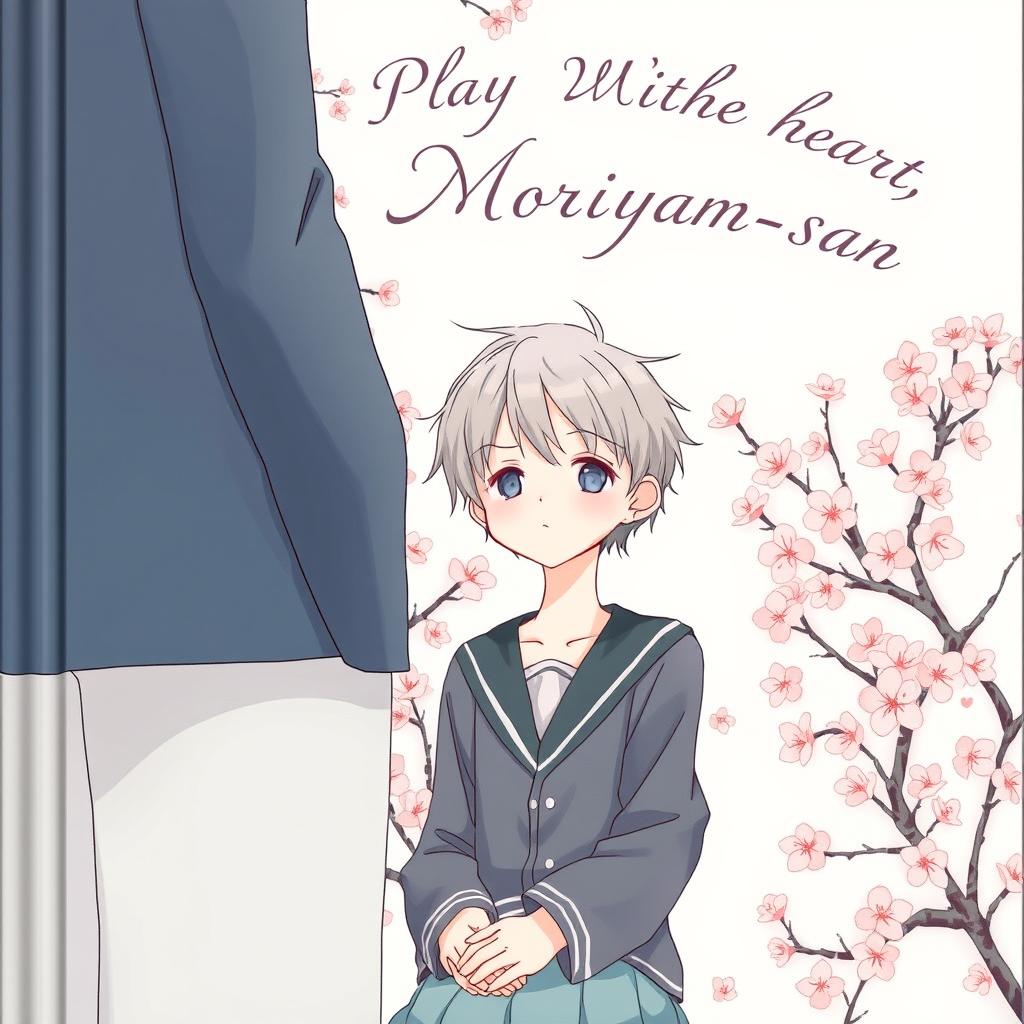 The cover of *Don't Play With My Heart, Moriyama-san* features a delicate, anime-inspired illustration