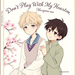 The cover of *Don't Play With My Heart, Moriyama-san* features a delicate, anime-inspired illustration