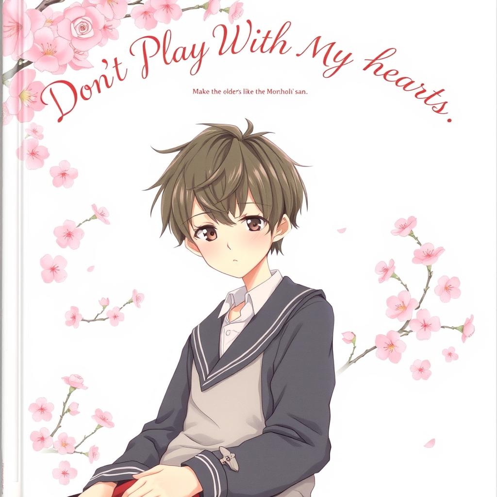 The cover of *Don't Play With My Heart, Moriyama-san* features a delicate, anime-inspired illustration