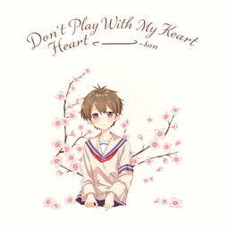 The cover of *Don't Play With My Heart, Moriyama-san* features a delicate, anime-inspired illustration