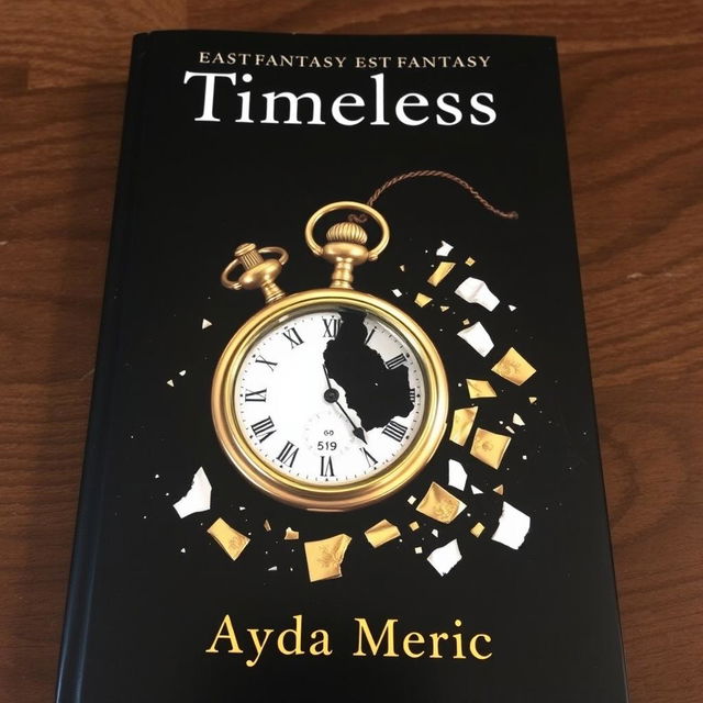 A black fantasy book cover with the title 'Timeless' at the top