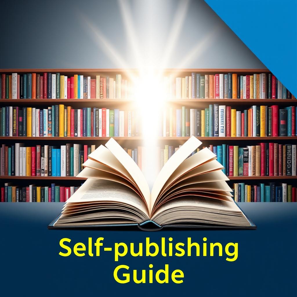 A visually appealing and informative ebook cover for a 'Self-publishing Guide'