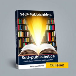 A visually appealing and informative ebook cover for a 'Self-publishing Guide'