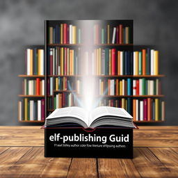 A visually appealing and informative ebook cover for a 'Self-publishing Guide'