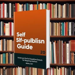 A visually appealing and informative ebook cover for a 'Self-publishing Guide'