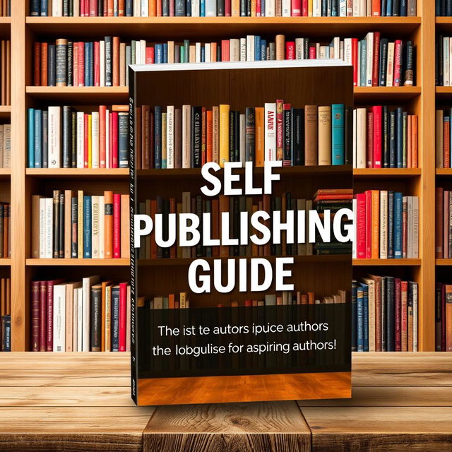 A visually appealing and informative ebook cover for a 'Self-publishing Guide'