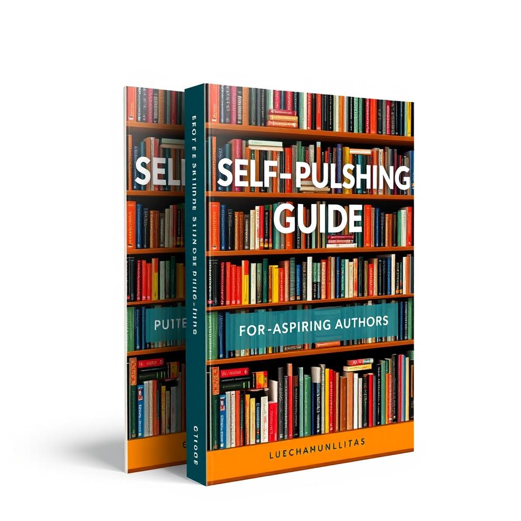 A visually appealing and informative ebook cover for a 'Self-publishing Guide'