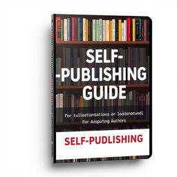 A visually appealing and informative ebook cover for a 'Self-publishing Guide'