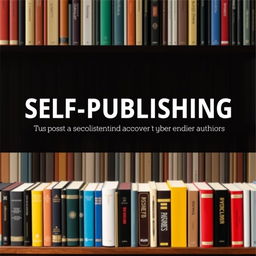 A visually appealing and informative ebook cover for a 'Self-publishing Guide'