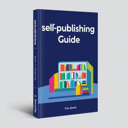 A sleek and trendy ebook cover showcasing 'Self-publishing Guide'