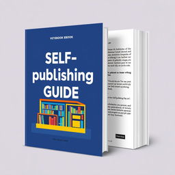 A sleek and trendy ebook cover showcasing 'Self-publishing Guide'